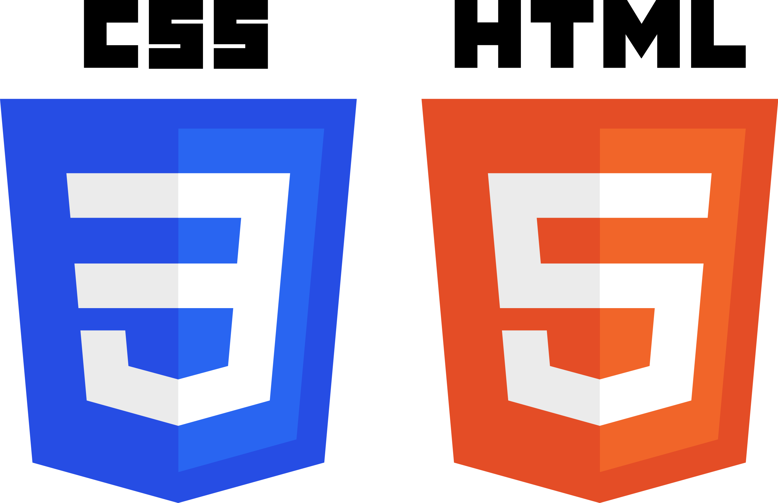 HTML and CSS logo